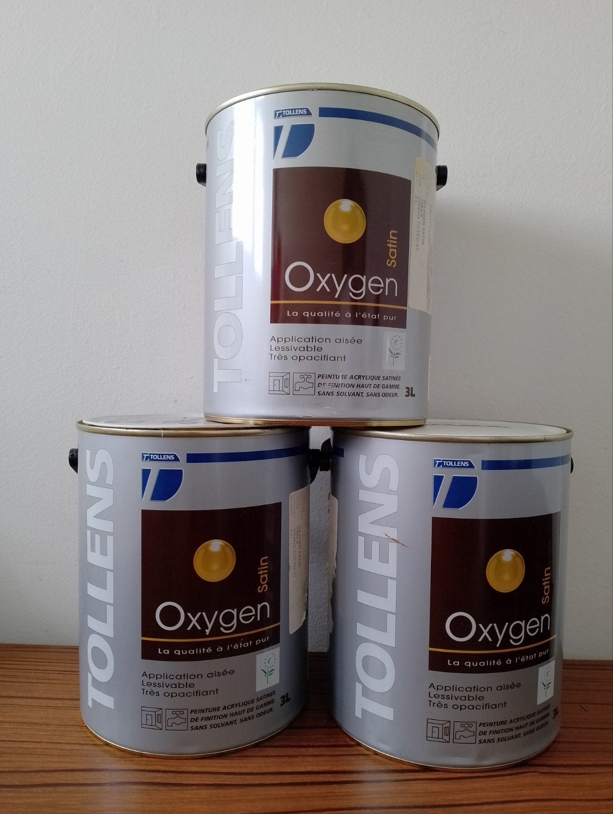 Peinture 3 l neuf
2 x bidons de 3 l chacun de couleur jaune, Doe-het-zelf en Bouw, Verf, Beits en Lak, Ophalen, Geel, Verf