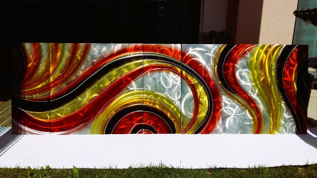Muurschildering US kunstgalerie import gesigneerd 220cm OOAK, Verzenden, Wilmos Kovacs, Zo goed als nieuw, Schilder- en Tekenkunst