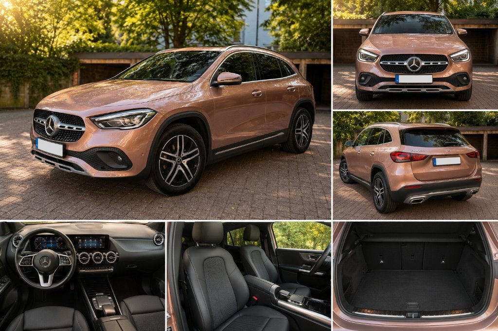 Mercedes-Benz GLA 180 Luxury Line / Progressive, Auto's, Leder en Stof, 151 g/km, 5 zetels, 5 deurs