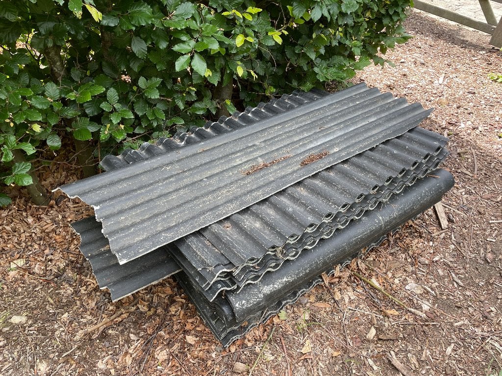 Golfplaten (geen asbest), Ophalen, Overige materialen, Gebruikt, Zwart
