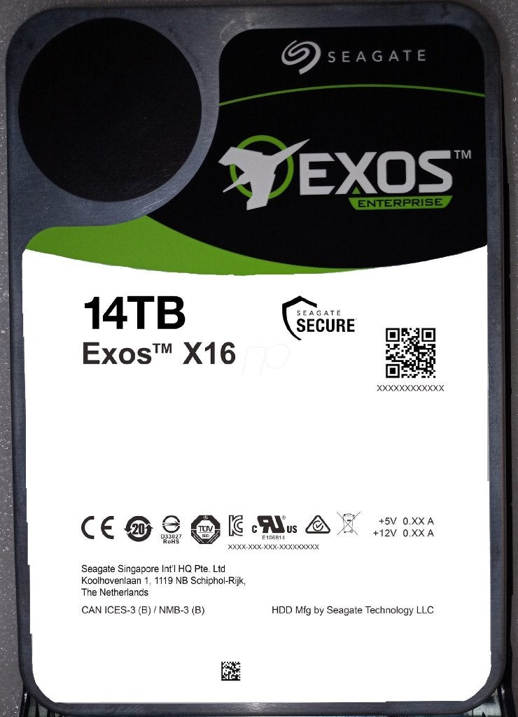 Seagate ST14000NM005G | Exos X16 14 To, Informatique & Logiciels, Enlèvement ou Envoi, HDD, Reconditionné, Interne