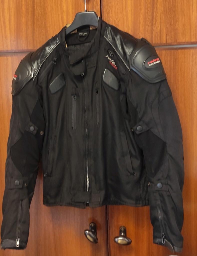 Motorjas Retro Roleff racewear windtex maat L, Motoren, Jas | textiel, Dames, Ophalen of Verzenden, Roleff