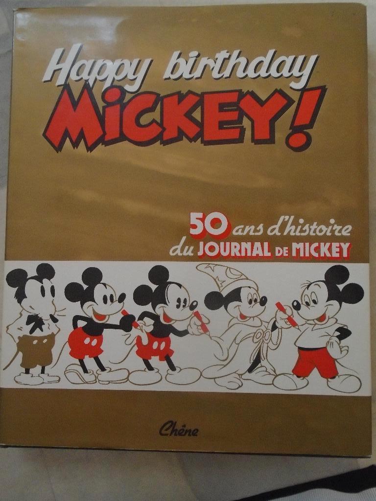 mickey, happy birthday, 50 ans d' histoire du journal mickey, Ophalen of Verzenden, Zo goed als nieuw, Walt Disney, Eén stripboek