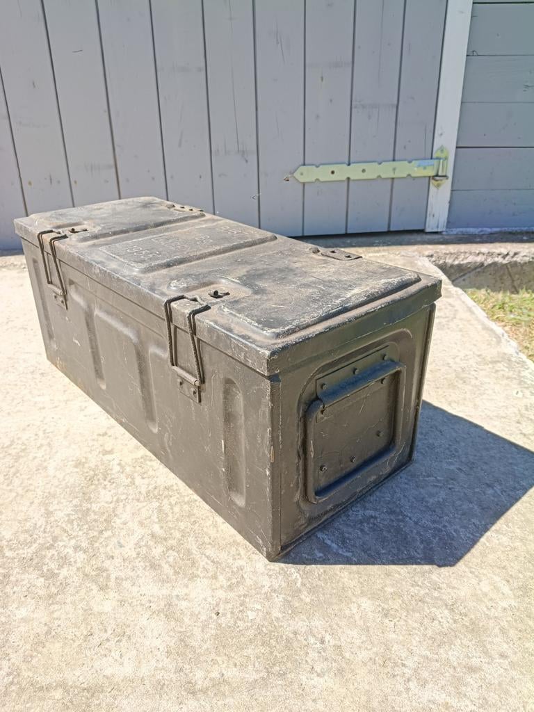 Coffret métallique militaire, caisse de munitions, Moins de 50 cm, 50 à 100 cm, Enlèvement, Utilisé