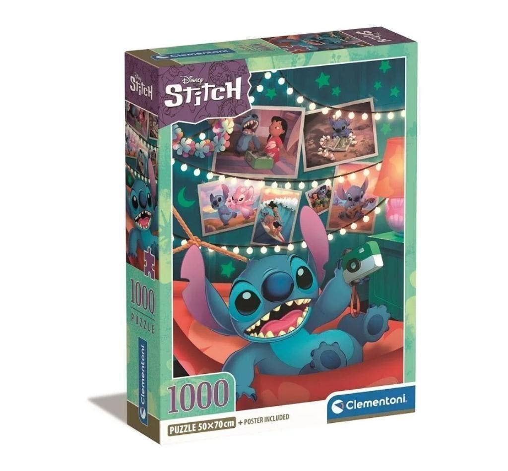 Lilo en Stitch Puzzel - 1000 stukjes - Clementoni Legpuzzel, Enlèvement ou Envoi, 500 à 1500 pièces, Neuf, Puzzle