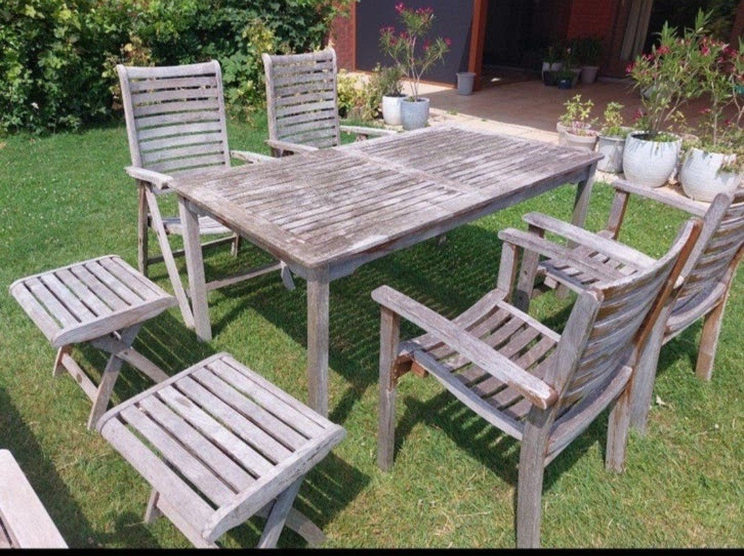 Tuinmeubelen, Ophalen, Teakhout