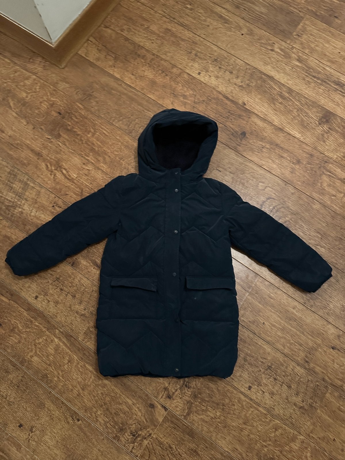 Winterjas jas meisje maat 128 / 8 jaar teddy binnenkant, Kinderen en Baby's, Ophalen of Verzenden, Gebruikt, Meisje, Jas