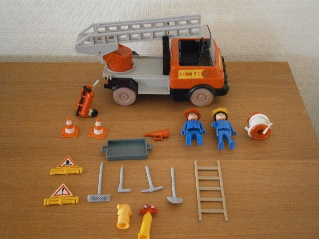 PLAYMOBIL GEOBRA  CAMION DE BOMBEROS  - 1975, Enfants & Bébés, Enlèvement ou Envoi, Autres séries, Utilisé, Véhicule