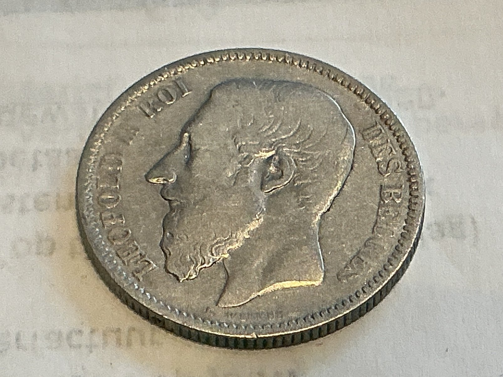 België 2 Frank 1867 zilver, Postzegels en Munten, Munten | België, Ophalen of Verzenden, Zilver