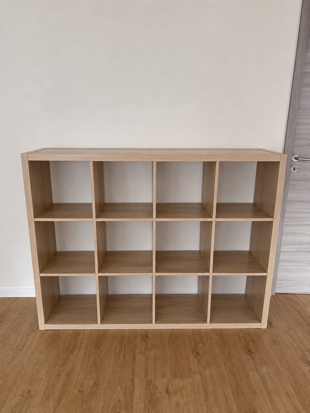 IKEA Kallax 4x3 (12 cases) – effet chêne blanchi, Enlèvement, Comme neuf