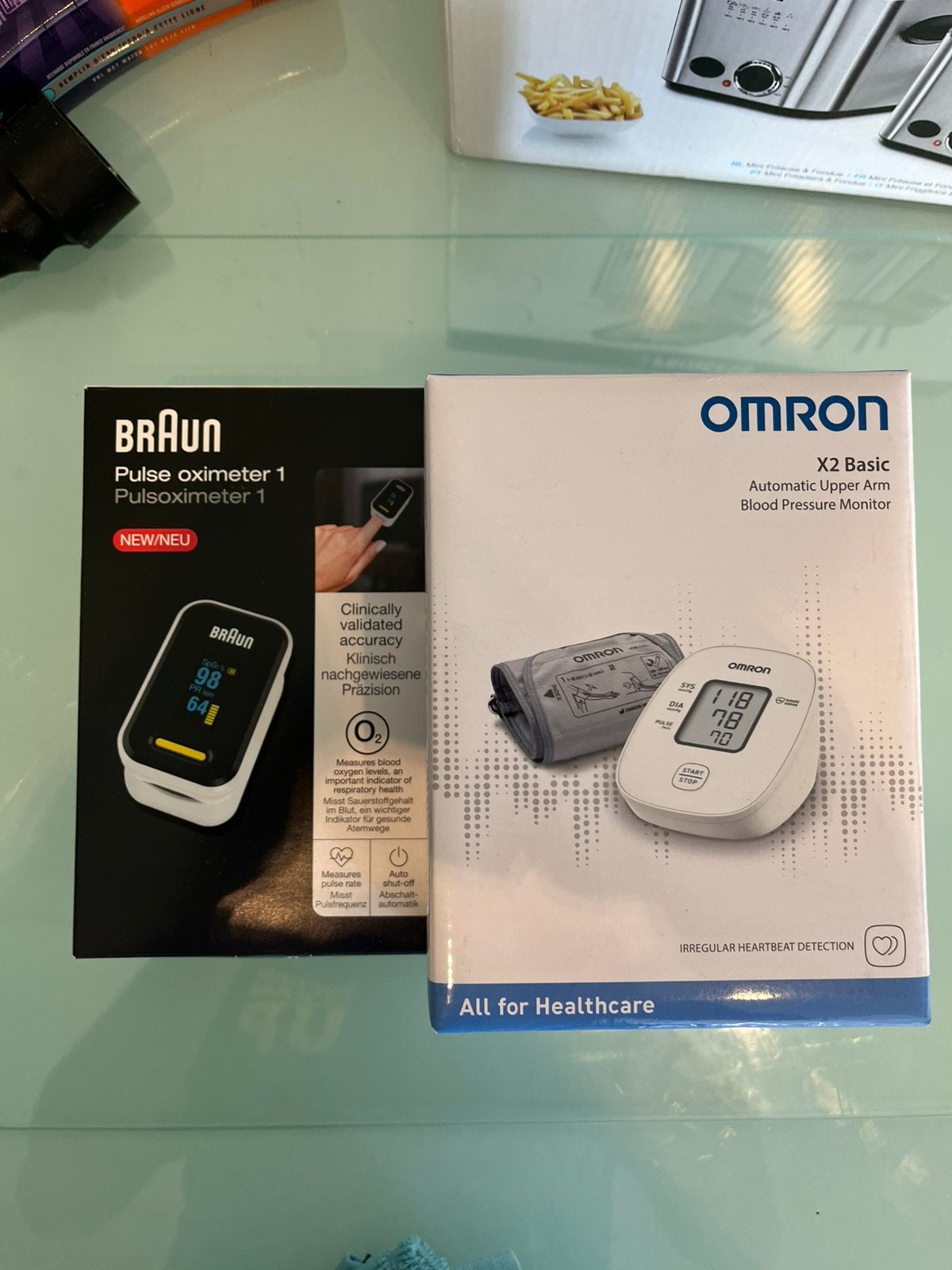 Bloeddrukmeter arm en vinger NIEUW, Diversen, Verpleegmiddelen, Ophalen, Nieuw