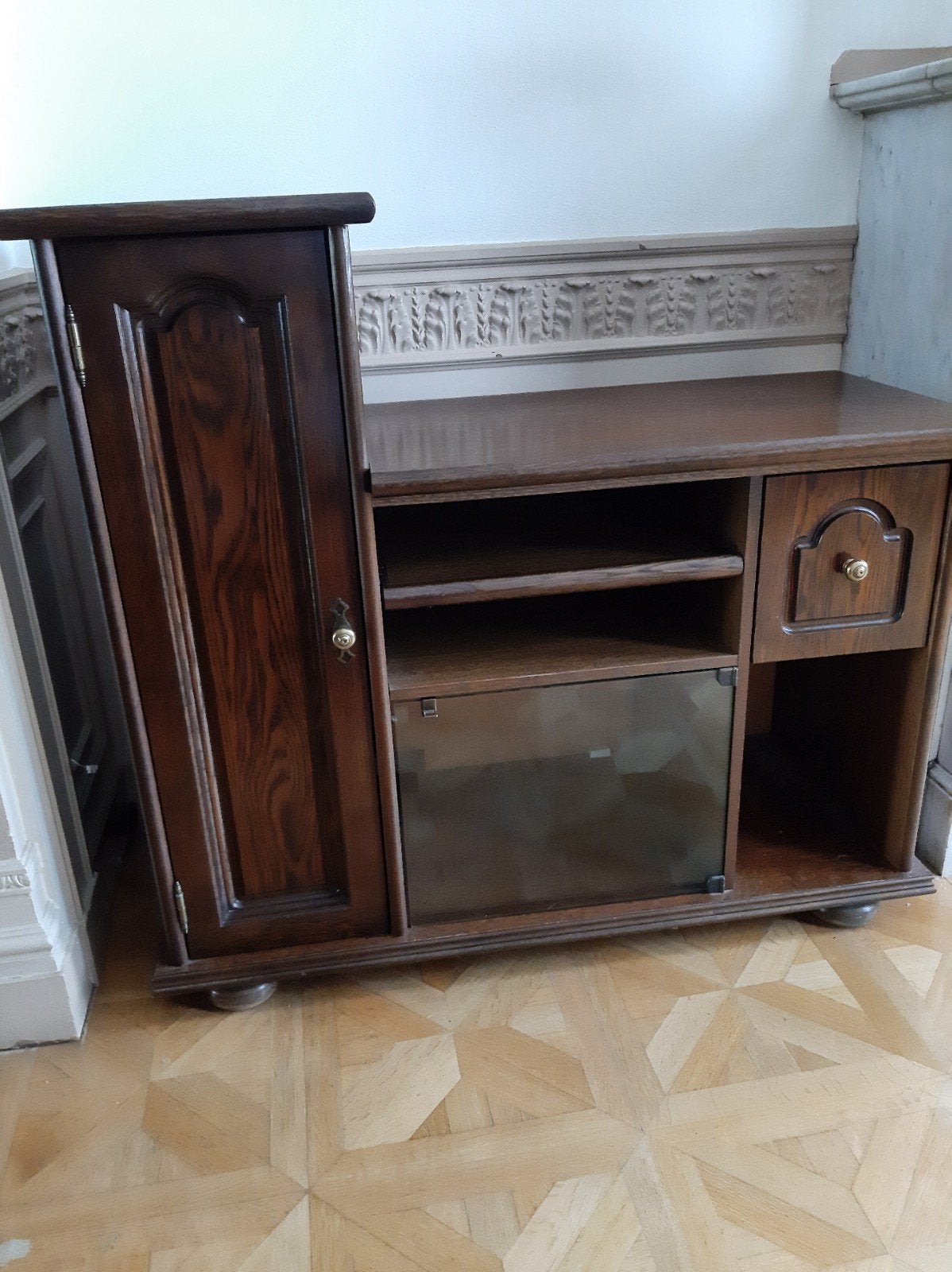 Meuble TV, Maison & Meubles, Armoires | Mobilier de télévision, Verre, Enlèvement