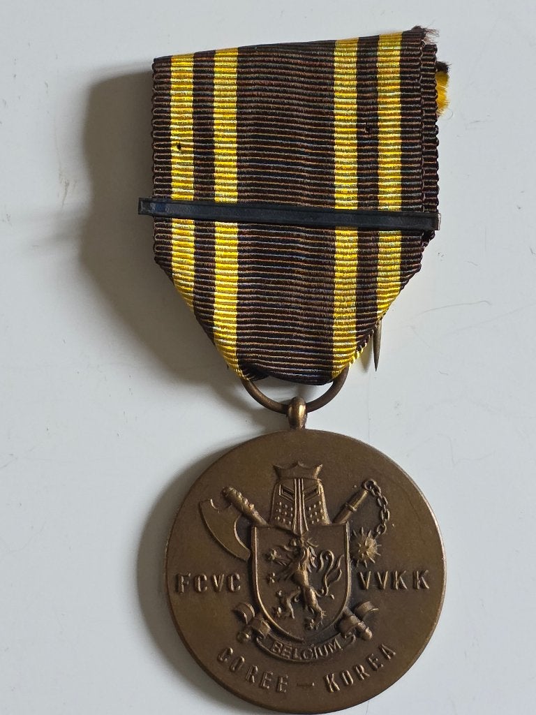 Medaille corée Belgique, Envoi, Autres, Ruban, Médaille ou Ailes