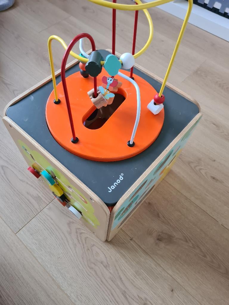 Janod gigantische activiteitenkubus, Kinderen en Baby's, Ophalen, Gebruikt, Ontdekken, Met geluid