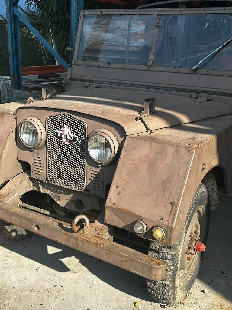 Minerva TT, Auto's, Oldtimers, Particulier, Overige merken, Benzine, SUV of Terreinwagen, 3 deurs, Handgeschakeld, Groen, Ophalen