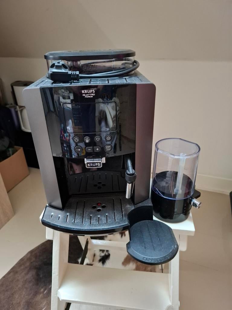 Krups quattro force koffiebonen machine, Elektronische apparatuur, Koffiezetapparaten, Ophalen, Gebruikt, Koffiemachine, Koffiebonen