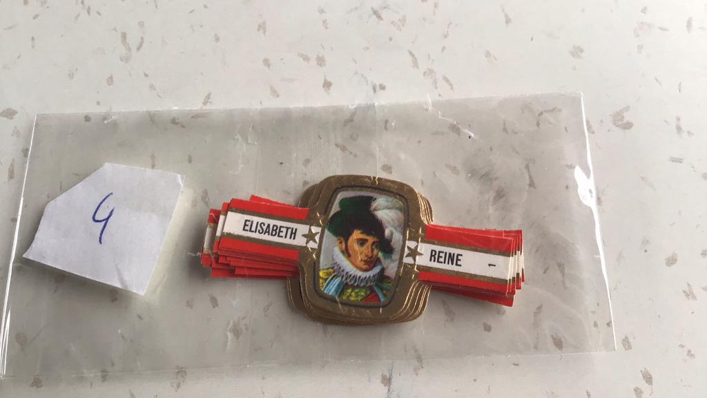 Elisabeth reine sigarenbandjes, Verzamelen, Rookartikelen, Aanstekers en Luciferdoosjes, Ophalen of Verzenden, Zo goed als nieuw