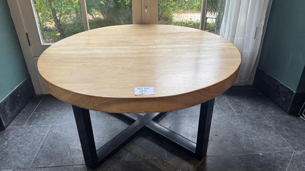 Diverse massieve teakhouten tafels te koop, Huis en Inrichting, Tafels | Eettafels, Rechthoekig, Teakhout, Ophalen