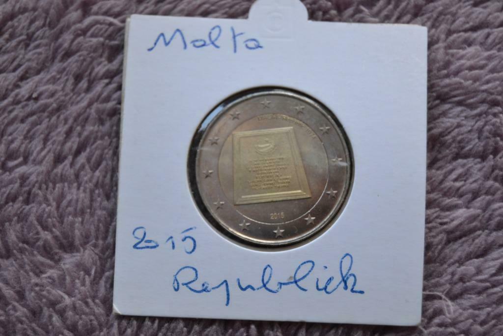 2 euromunt Malta 2015, Ophalen of Verzenden, Malta, 2 euro, Losse munt