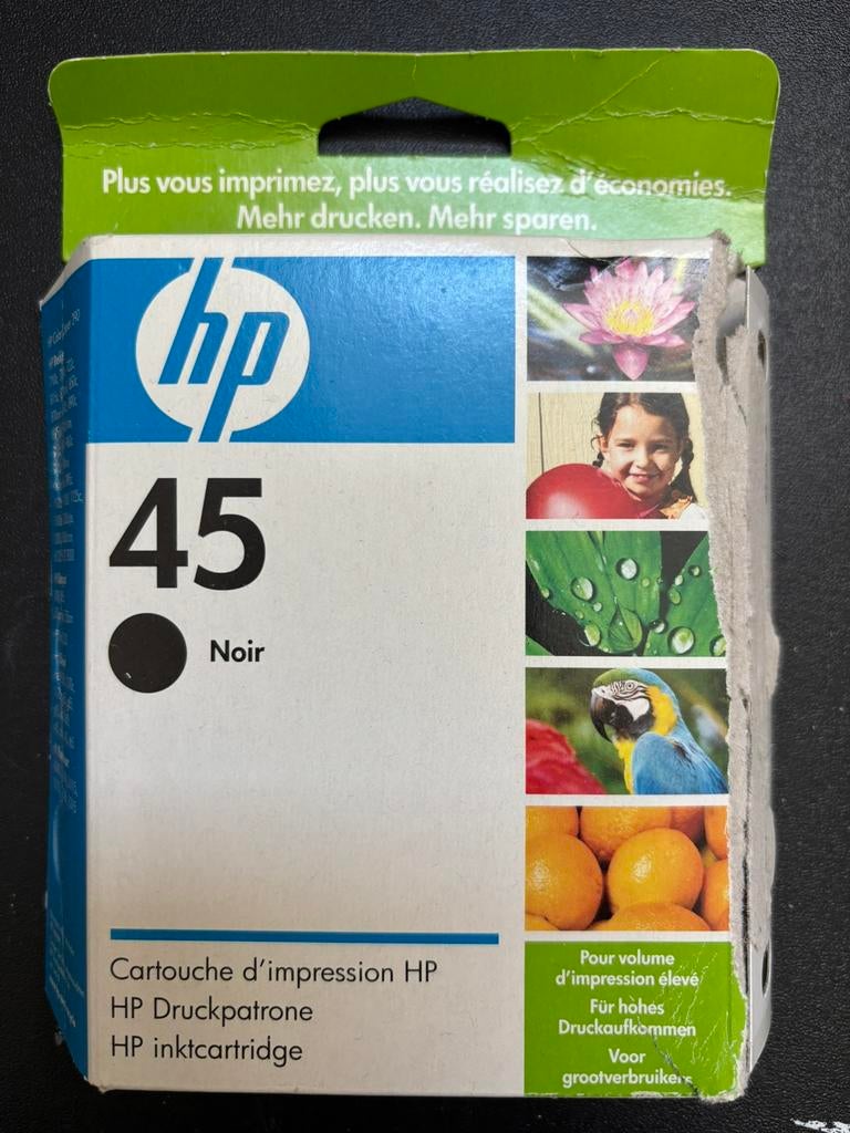 HP inktcartridge 45 zwart nieuw, Ophalen of Verzenden, Nieuw, Cartridge, Hp