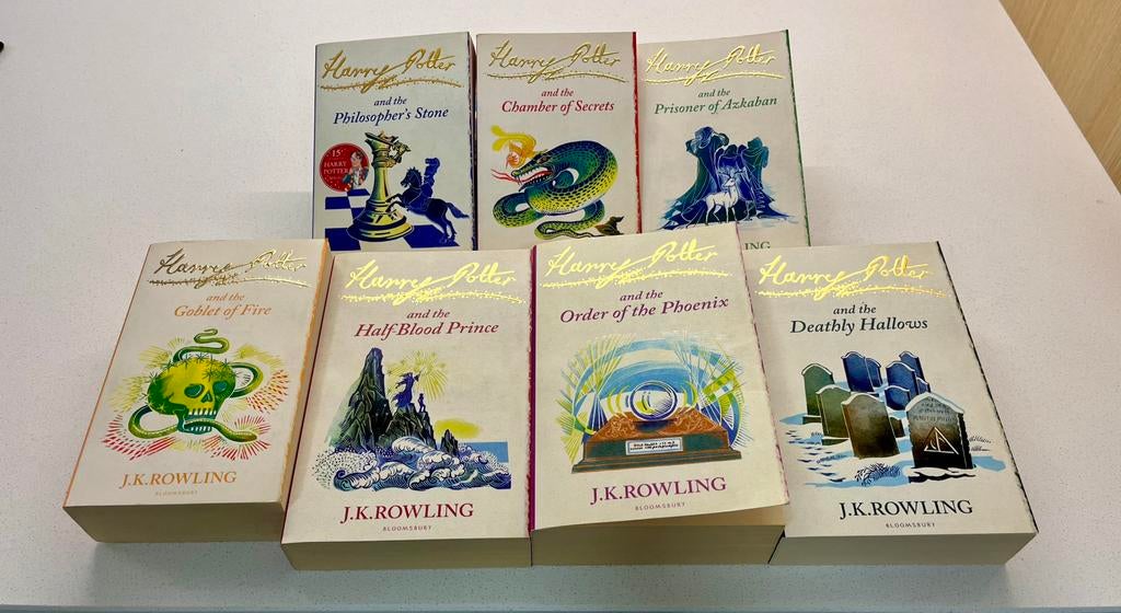 Complete Engelstalige Harry Potter set (deel 1 t/m 7), Boeken, Ophalen, Zo goed als nieuw, J.K. Rowling
