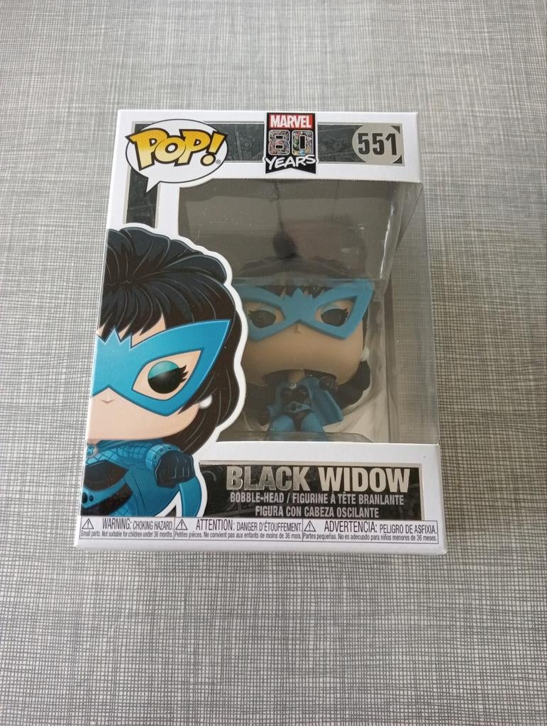 Funko pop Marvel #551 Black Widow 80 years Marvel, Verzamelen, Ophalen of Verzenden, Zo goed als nieuw