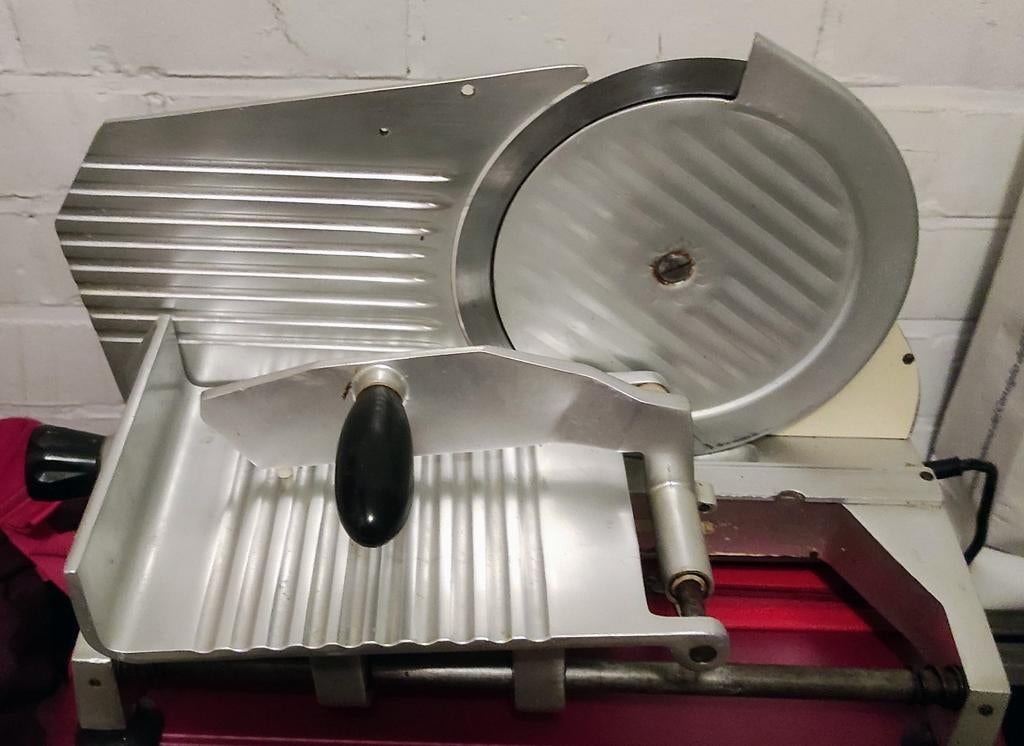 Trancheuse AUREL C110-25 toute en métal - 17kg, Electroménager, Enlèvement ou Envoi, Utilisé