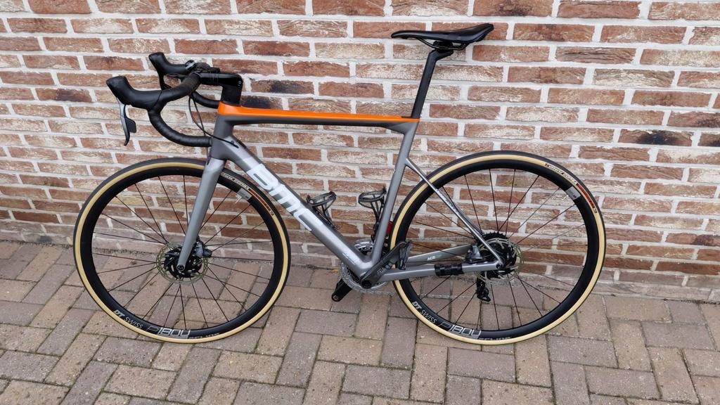 Koersfiets heren BMC grijs oranje, Vélos & Vélomoteurs, Enlèvement