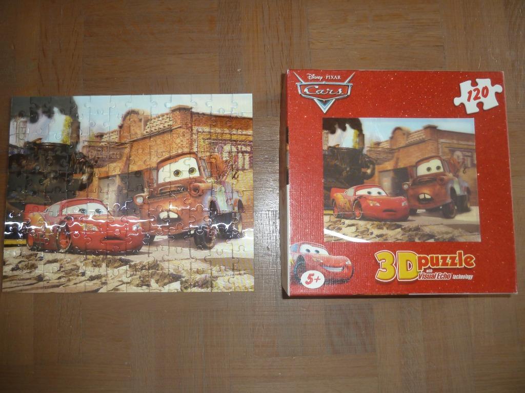 3D puzzel Cars 120 stukjes, Kinderen en Baby's, Ophalen, Meer dan 50 stukjes, Gebruikt, 6 jaar of ouder