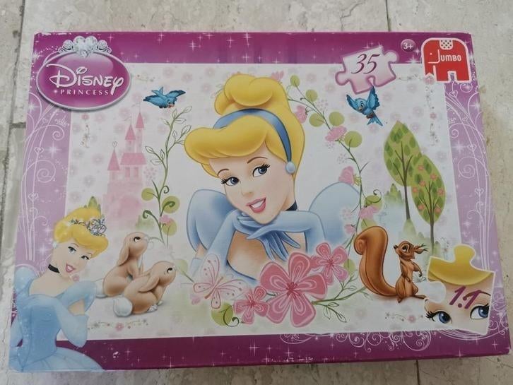 Puzzel Disney Assepoester - 35 stukjes, Enlèvement ou Envoi, 10 à 50 pièces, Utilisé, 4 à 6 ans