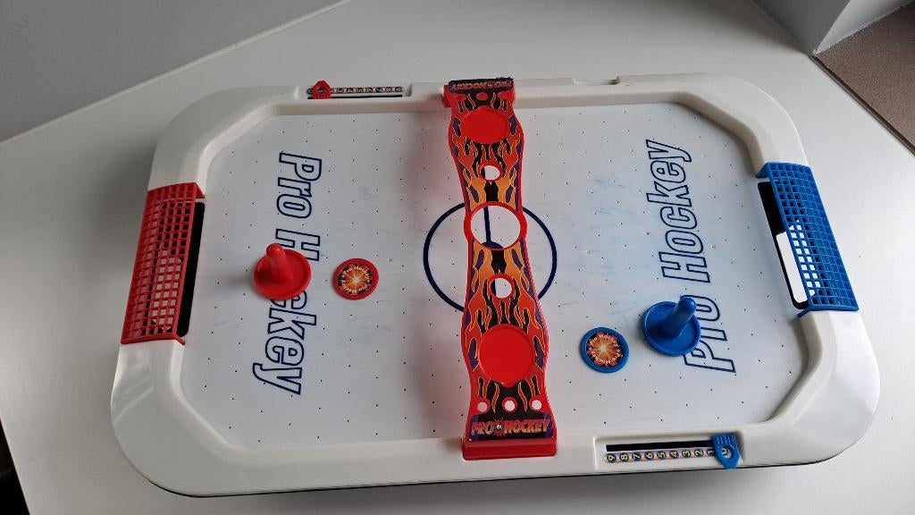Air Hockey van Rusher vanaf 3 jaar, Ophalen of Verzenden, Gebruikt