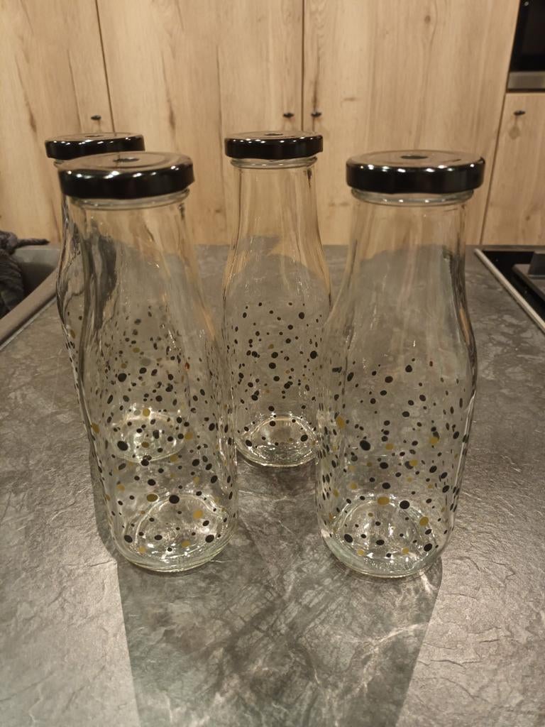 4 Cocktail/limonade glazen, Enlèvement, Comme neuf