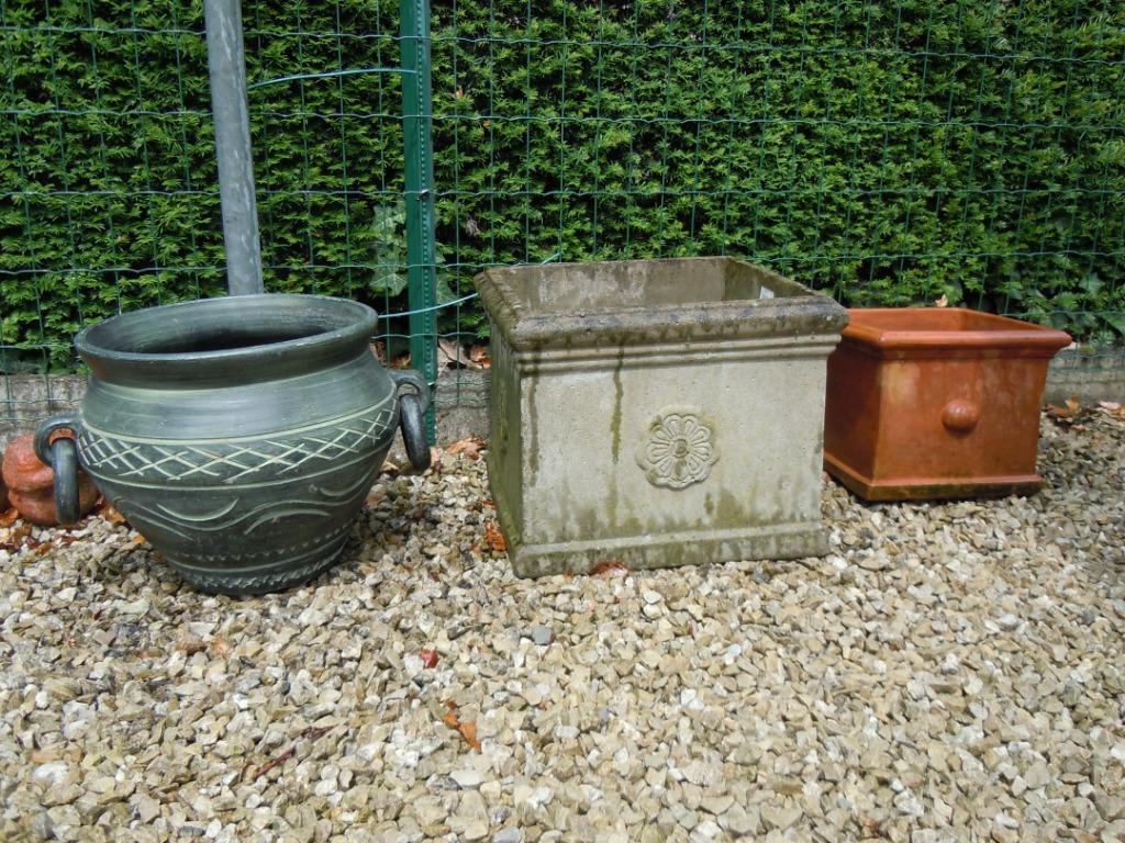 bloembak rond diameter 30 vierkant 35 vierkant 25, Enlèvement ou Envoi, Rond