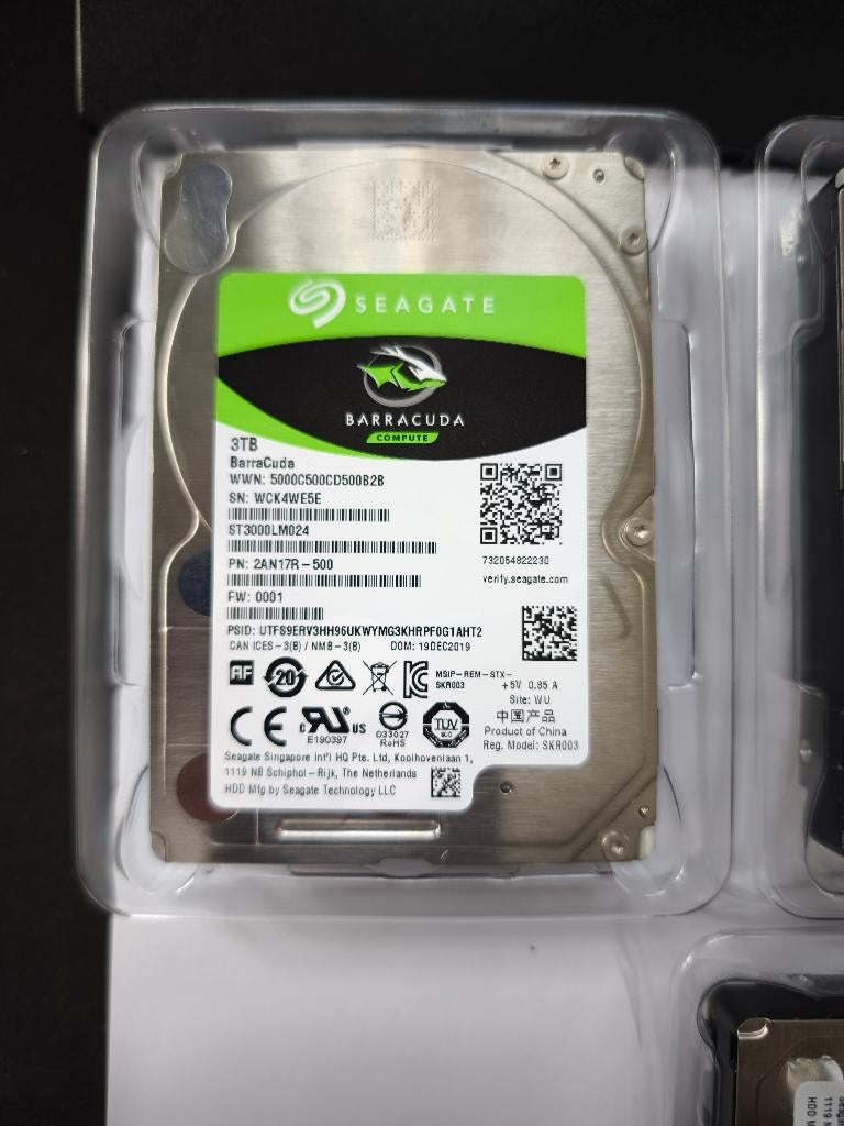 Seagate Barracuda 3TB Surveillance Hard Drive, Neuf, HDD, Interne, Serveur