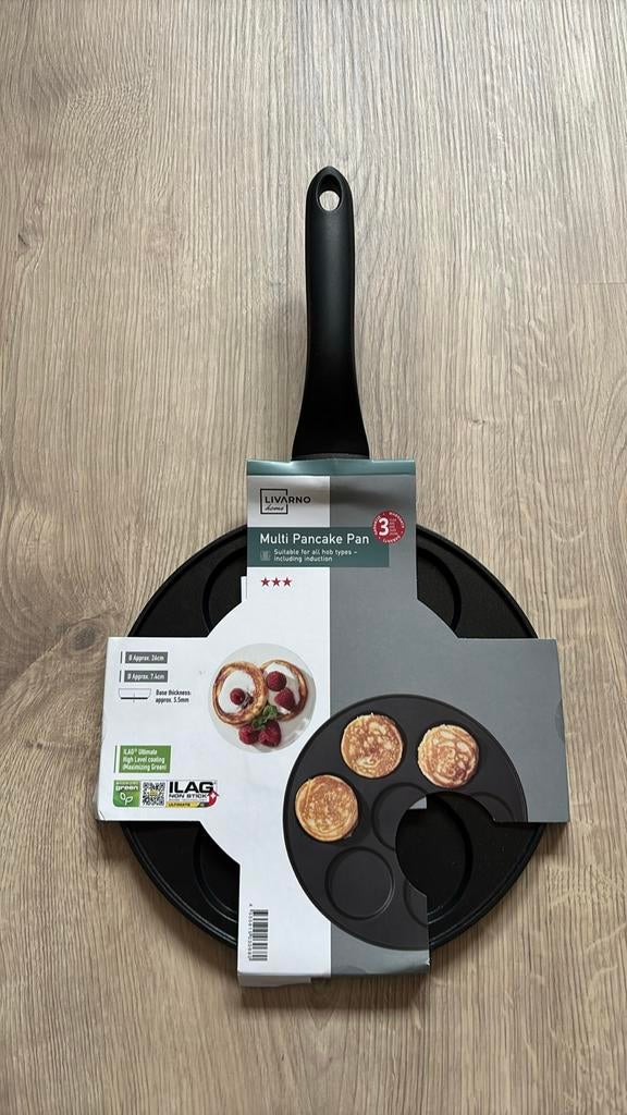 Multi pancake pan, Ophalen, Nieuw, Aluminium