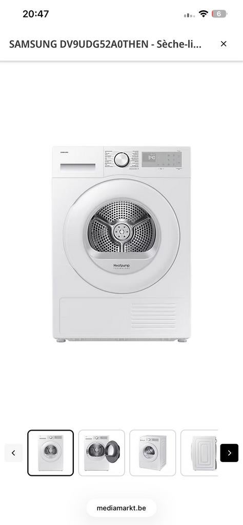 Seche linge Samsung, Electroménager, Sèche-linge, Enlèvement ou Envoi, Comme neuf
