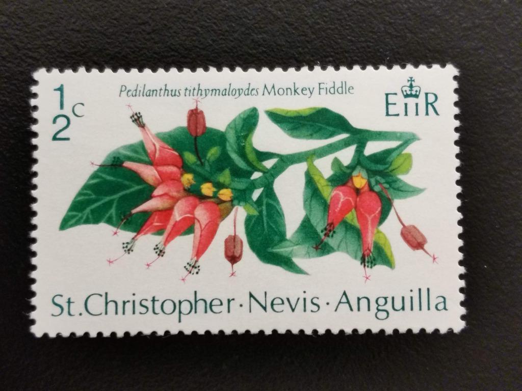 St Christopher-Nevis-Anguilla 1971 - bloemen  *, Ophalen of Verzenden, Postfris, Noord-Amerika