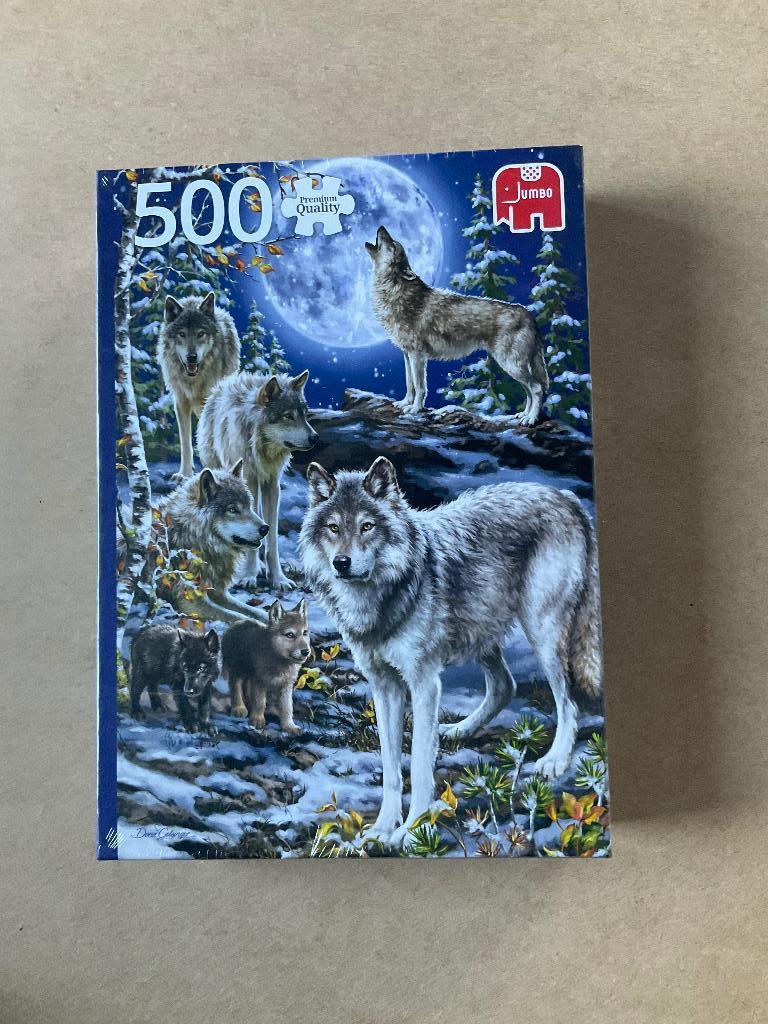 Legpuzzel wolven, Educa puzzle, 500 stukjes, Ophalen of Verzenden, 500 t/m 1500 stukjes, Nieuw, Legpuzzel