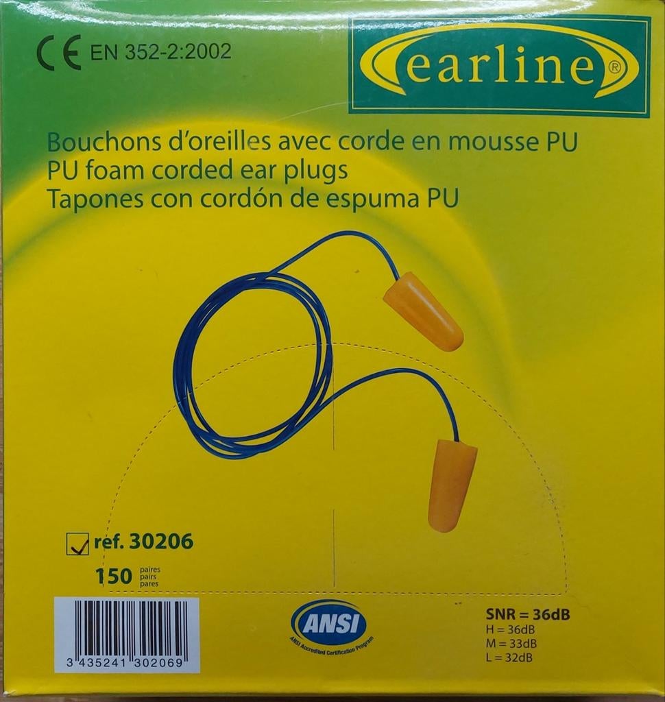 Bouchons d'oreilles avec cordon en mousse PU, Bricolage & Construction, Protecteurs auditifs, Enlèvement ou Envoi, Neuf