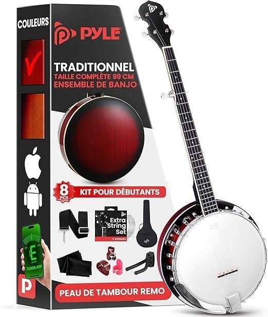 Banjo Set met Remo kop en Resonator | GRATIS LEVERING, Muziek en Instrumenten, Snaarinstrumenten | Banjo's, -, -, Nieuw, Ophalen of Verzenden