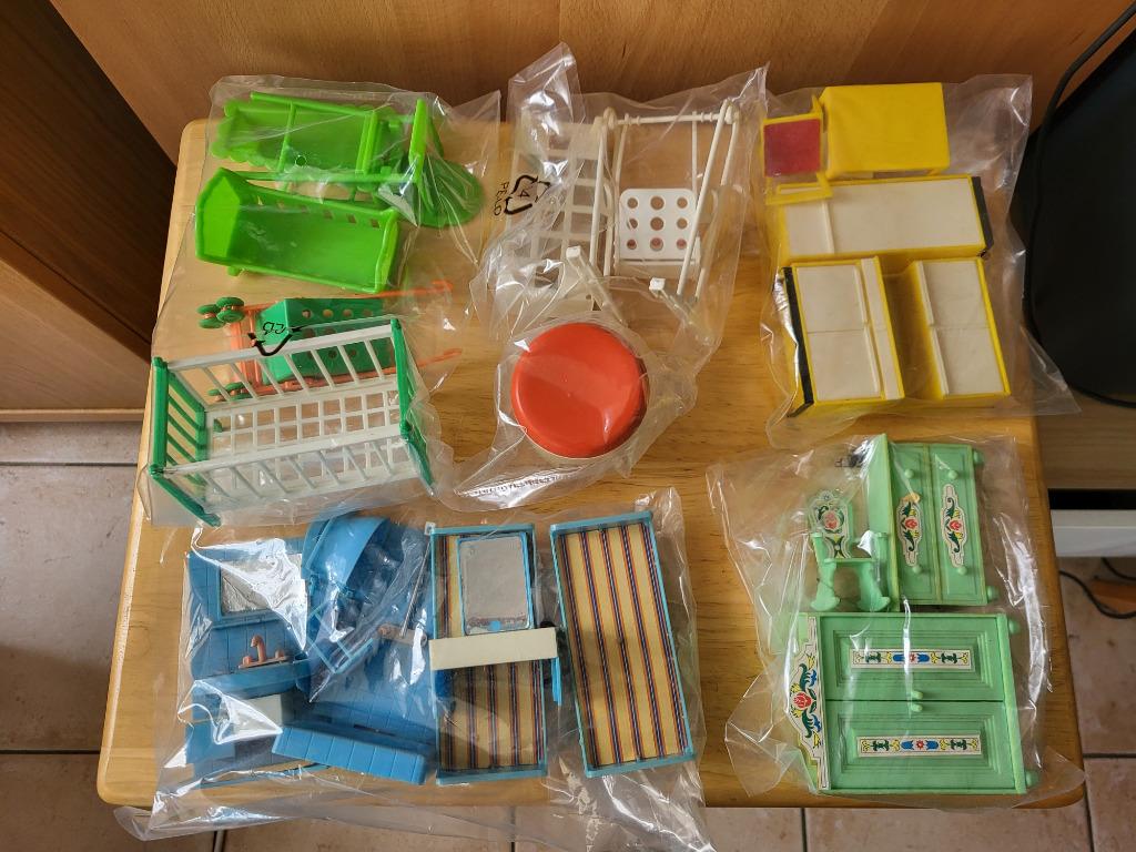 Lot de meubles minatures maison de poupées vintage, Enlèvement, Utilisé, Accessoires
