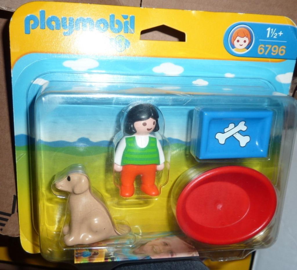 Playmobil 123 Meisje met hond, Enlèvement ou Envoi, Neuf, Ensemble complet