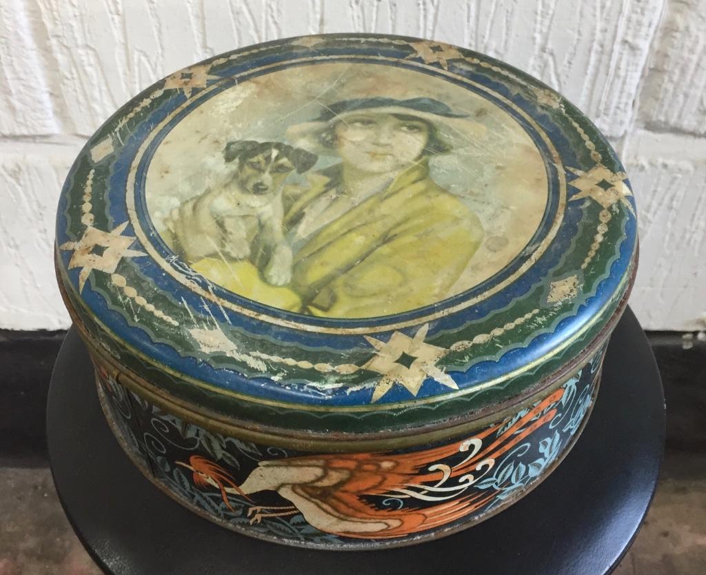 Boite en fer blanc Art Nouveau, Collections, Enlèvement ou Envoi, Utilisé, Autre, Autres marques