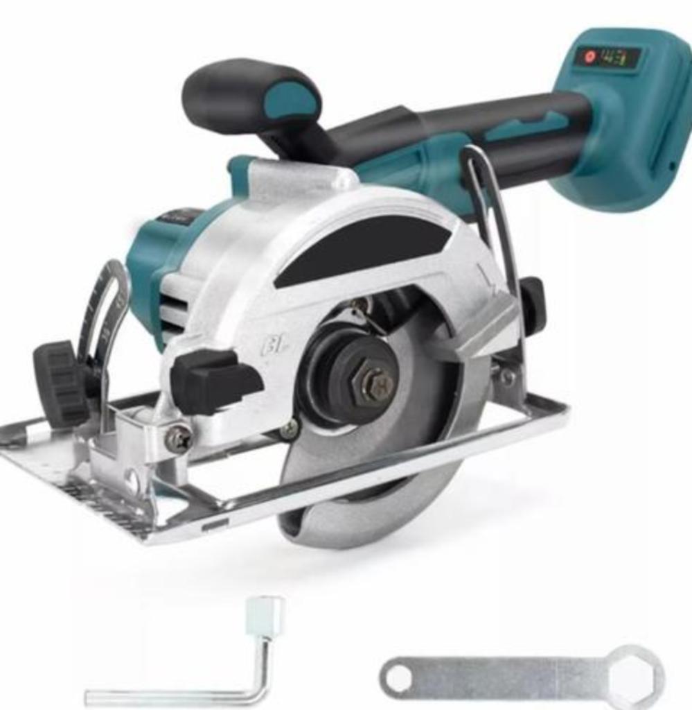 Podofo draagbare elektrische cirkelzaag 5 inch blad 18V, Doe-het-zelf en Bouw, Gereedschap | Handgereedschap, Ophalen of Verzenden