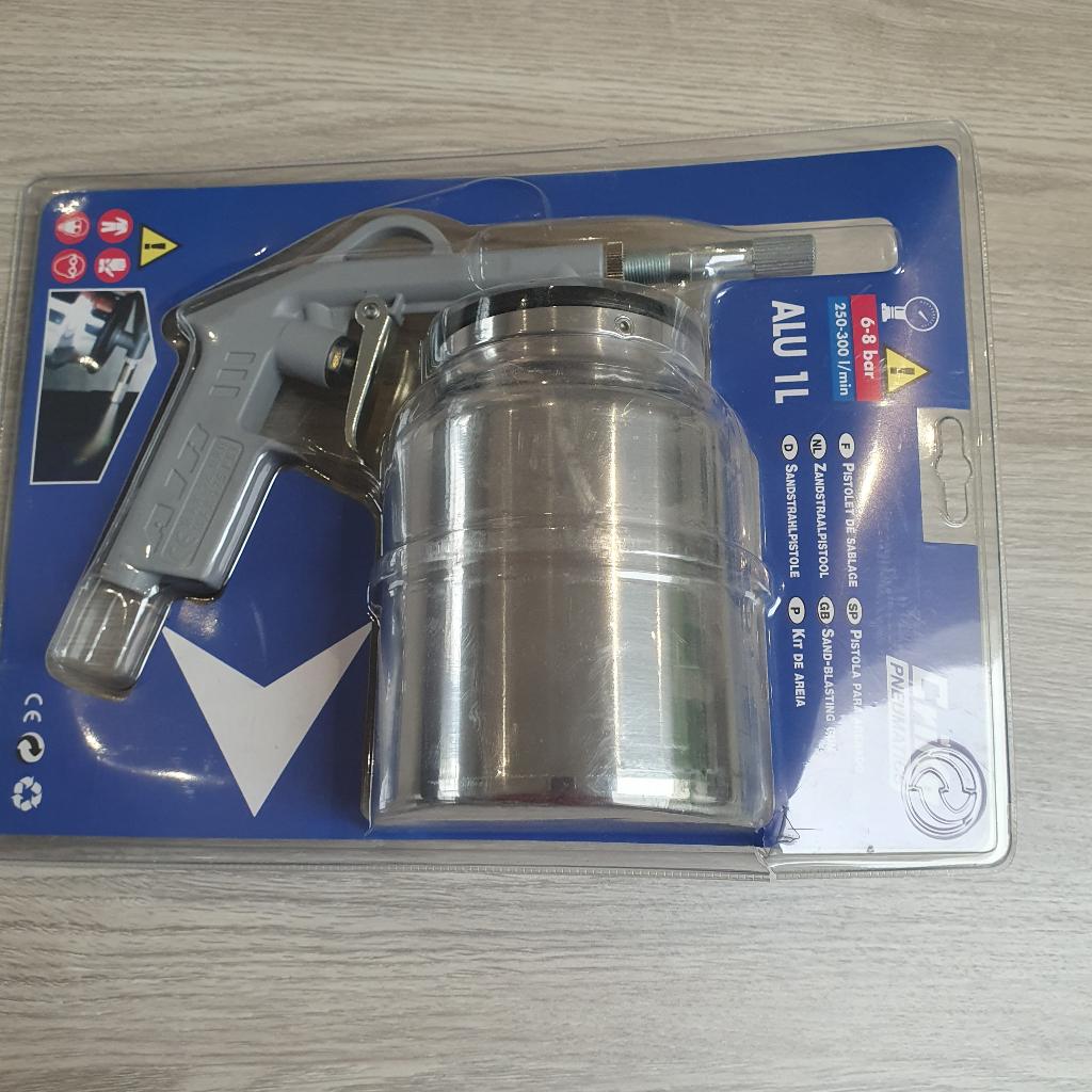 Criko Zandstraalpistool Alu 1 Liter, Ophalen of Verzenden, Nieuw, 6 tot 10 bar