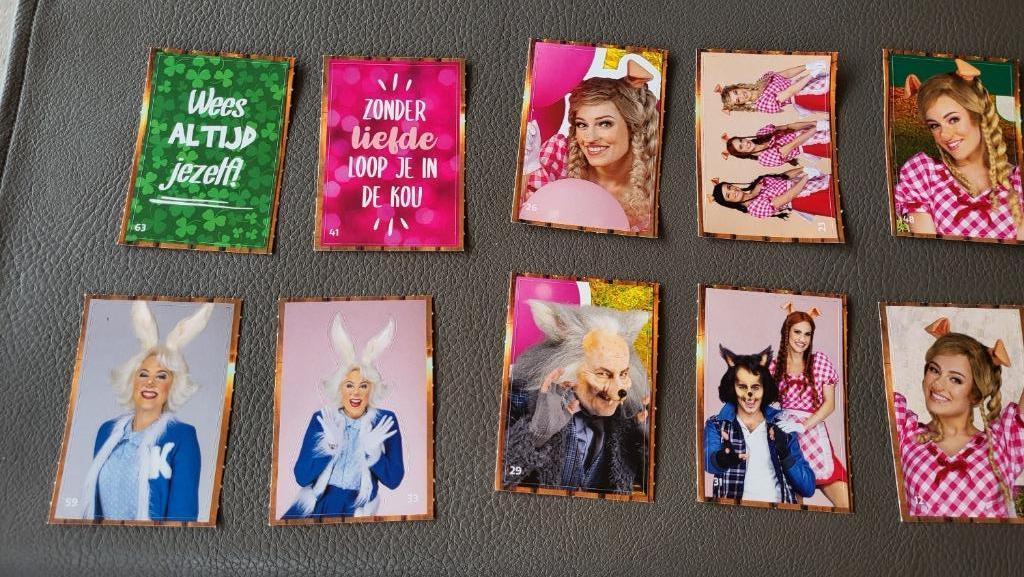 36 autocollants K3 sur 88 : le grand livre de fête « Les 3 c, Albert Heijn, Envoi