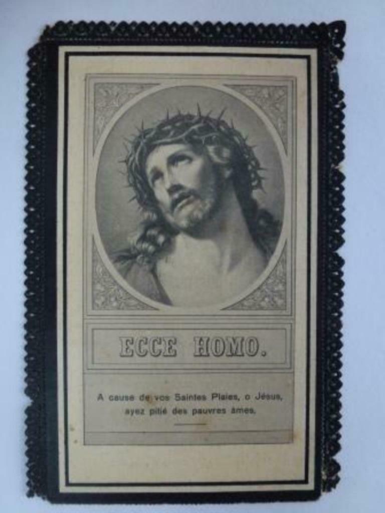 doodsprentje Monfils Gertrude  Vieusart 1 août 1826 +  Vieu, Verzenden, Rouwkaart