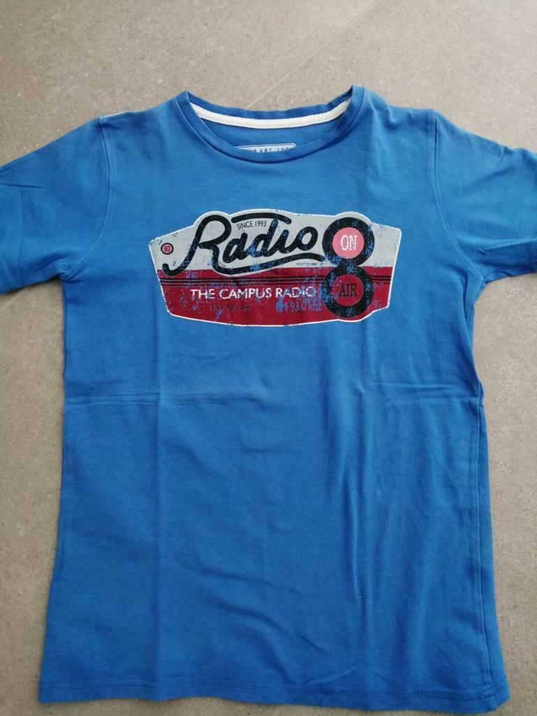 Blauw t shirt Radio, Enlèvement ou Envoi, Utilisé, Garçon, Chemise ou À manches longues
