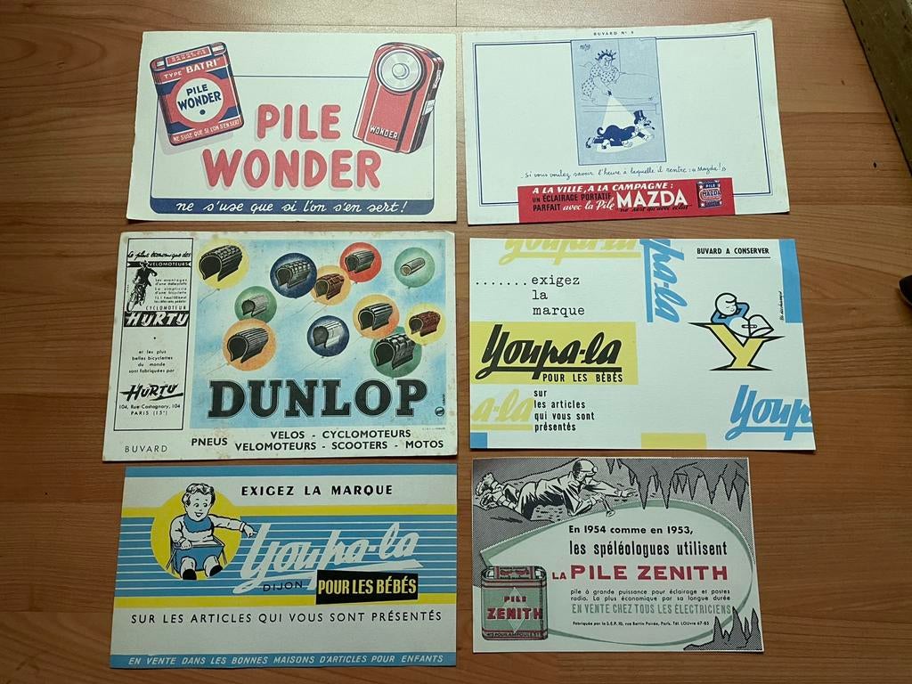 Lot de 6 buvards, Enlèvement ou Envoi, Comme neuf, Ustensile