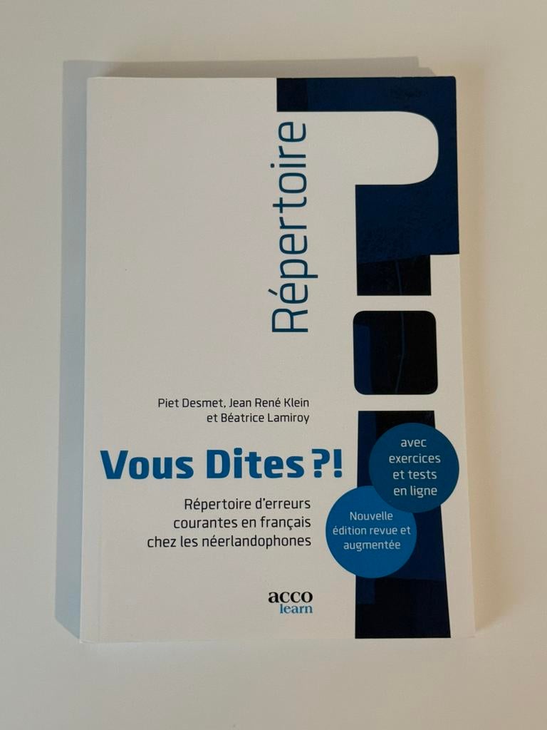 Jean René Klein - Vous Dites ?!, Boeken, Ophalen, Zo goed als nieuw, Jean René Klein; Piet Desmet; Béatrice Lamiroy
